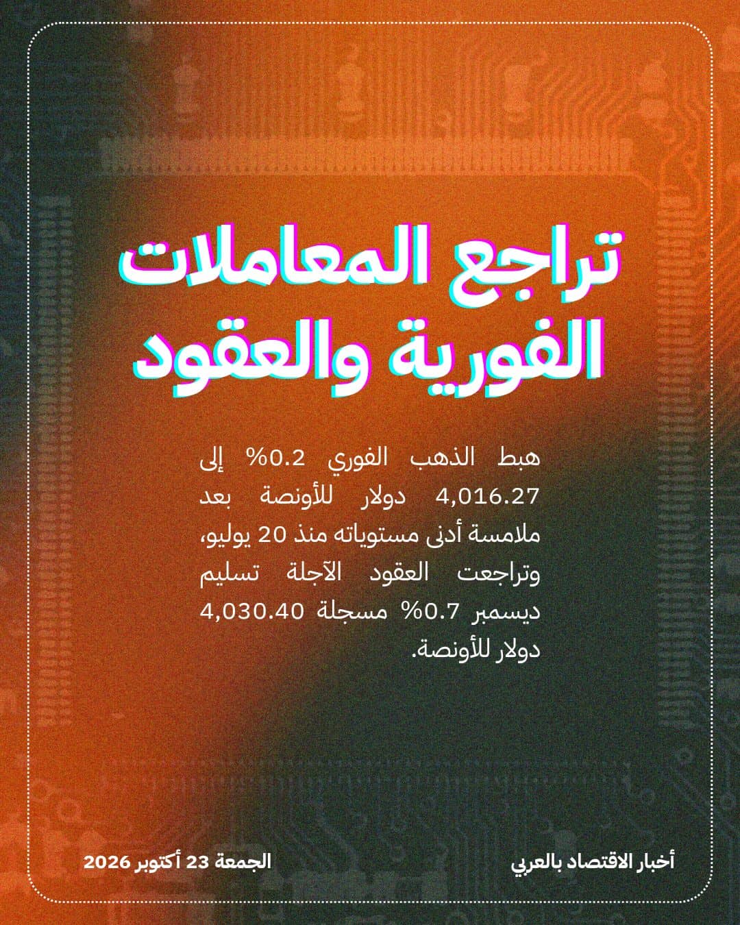 لماذا يتجه الذهب نحو أسوأ أداء أسبوعي منذ يونيو؟ — الشريحة 2