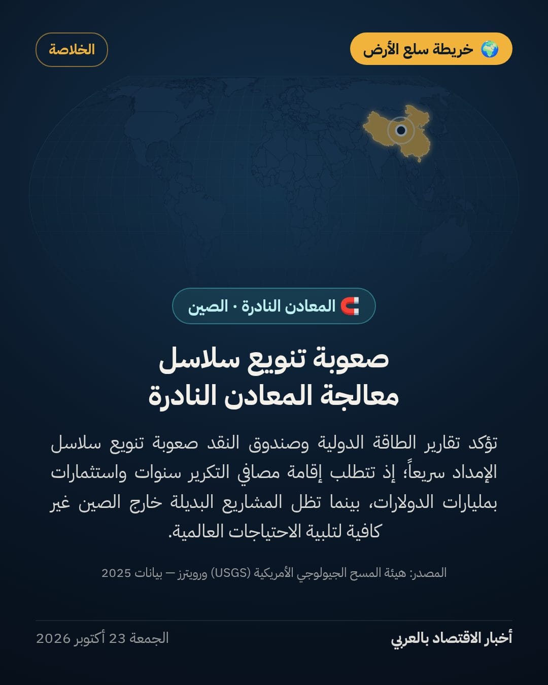 صادرات الصين من المعادن النادرة تقيد الصناعة الدولية — الشريحة 7