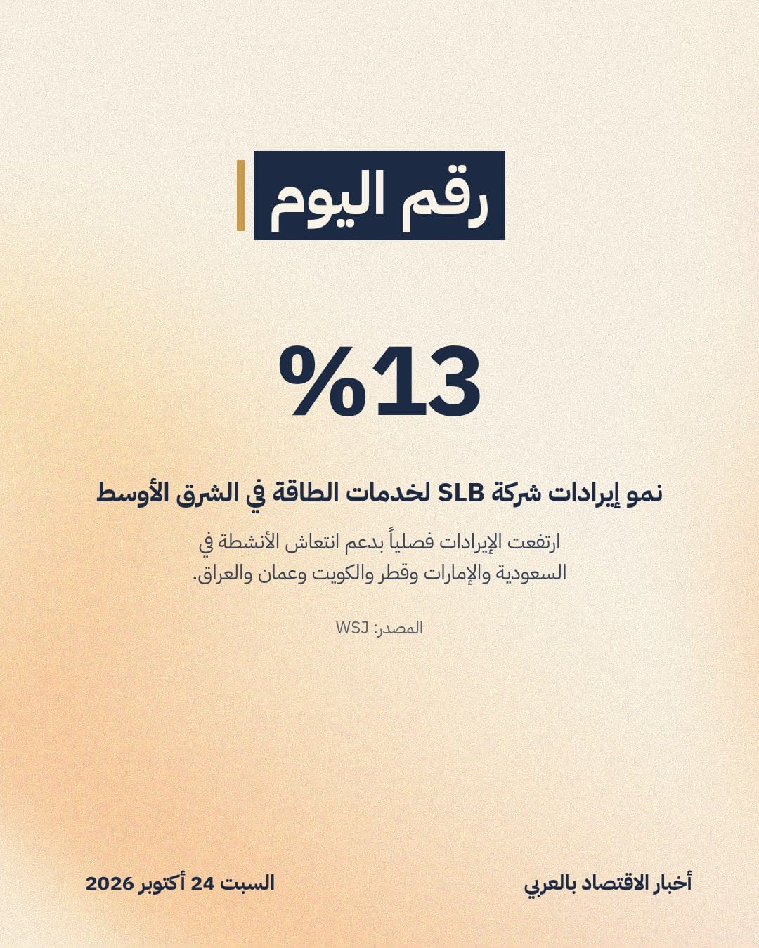13%: نمو إيرادات شركة SLB لخدمات الطاقة في الشرق الأوسط