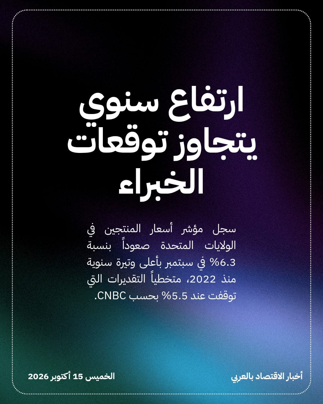 أسعار الجملة الأمريكية تقفز 6.3% بأعلى وتيرة منذ 2022 — الشريحة 2