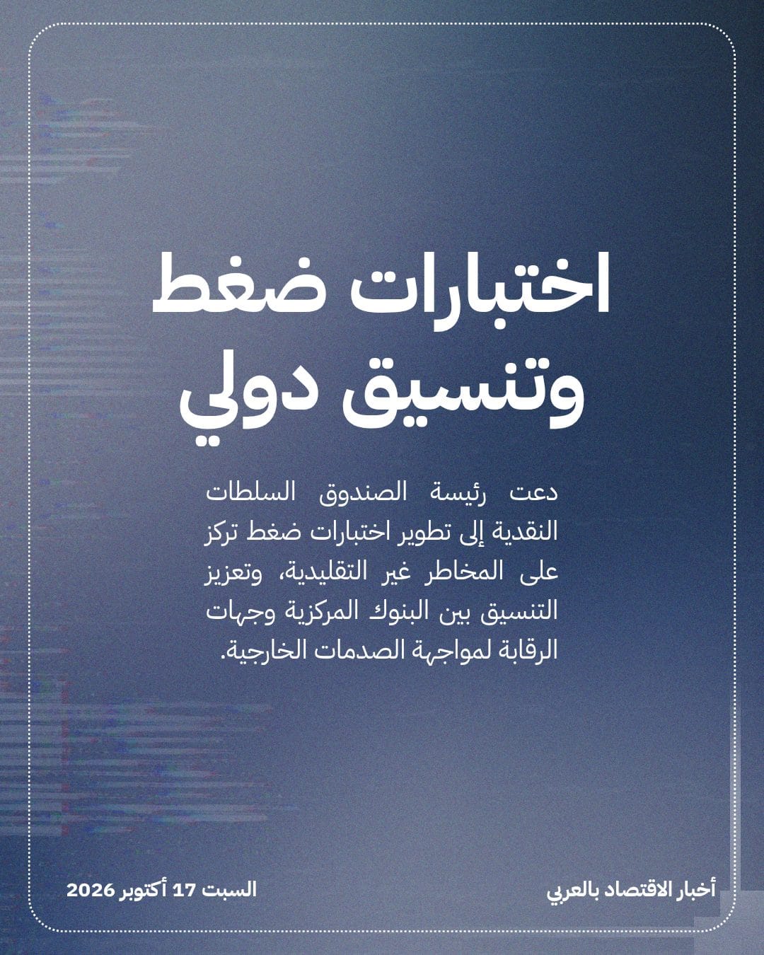 صندوق النقد يحذر من مخاطر المؤسسات غير المصرفية — الشريحة 4