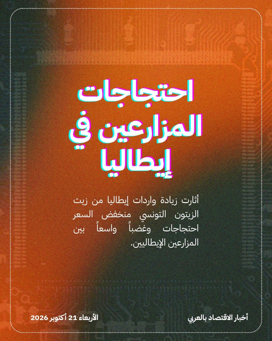 صادرات زيت الزيتون التونسي تثير غضب مزارعي إيطاليا — الشريحة 4